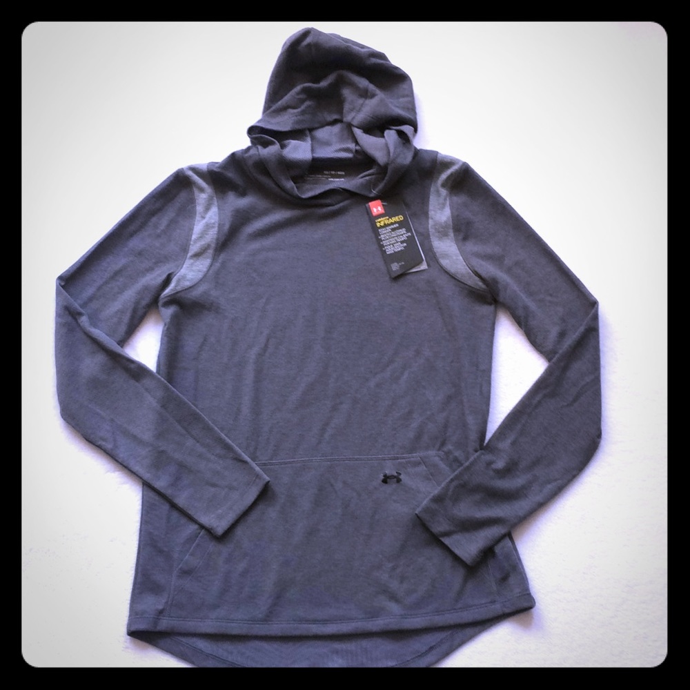 Under Armour gray coldgear infrared hoody Sz XS